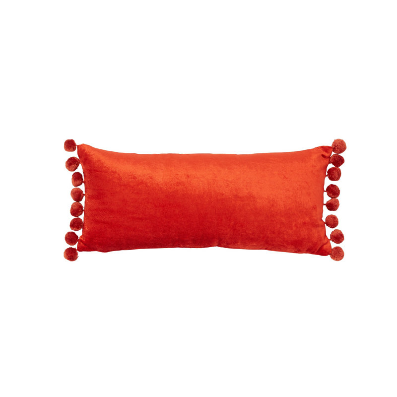Roselli Fringed Velvet Throw Pillow Wayfair